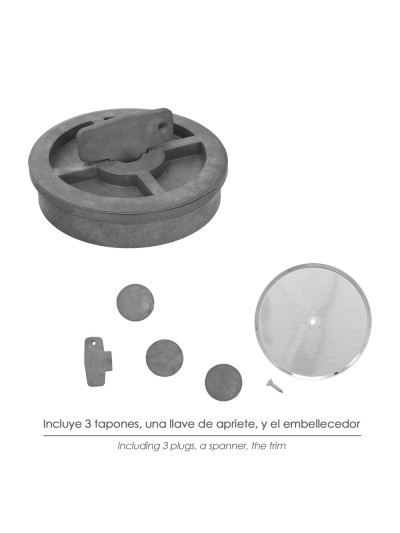 Tapa Bote Sifónico PVC Ø 110 mm.