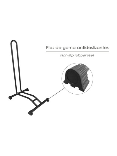 Soporte Para Bicicletas De Suelo, Ancho Rueda 6,5 cm. tacos Antideslizantes, Caballete Bicicleta, Soporte Suelo Bici