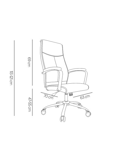 Silla q-connect direccion mode na simil piel base metalica alt max 1210 anc 630 prof 650 mm ruedas premium color crema