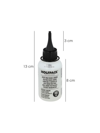 Aceite Lubricante Multiuso Liquido 100 ml. Aceite Cadenas, Aceite Bisagras, Aceite Maquinas Coser, Aceite Cerraduras
