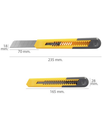 Cutter Profesional Hoja Acero Al Carbono 18 mm. Cuter Manualiadades, Cutters Trabajo,