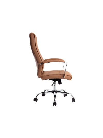 Silla q-connect direccion mode na simil piel base metalica alt max 1210 anc 630 prof 650 mm ruedas premium color crema