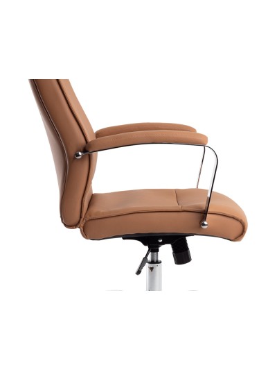 Silla q-connect direccion mode na simil piel base metalica alt max 1210 anc 630 prof 650 mm ruedas premium color crema