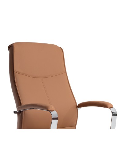 Silla q-connect direccion mode na simil piel base metalica alt max 1210 anc 630 prof 650 mm ruedas premium color crema