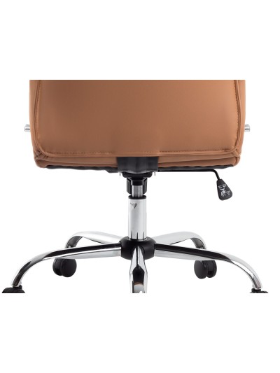 Silla q-connect direccion mode na simil piel base metalica alt max 1210 anc 630 prof 650 mm ruedas premium color crema