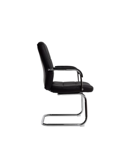Silla q-connect escritorio pia ve simil piel base metalica alt max 1050 anc 610 prof 680 color negro