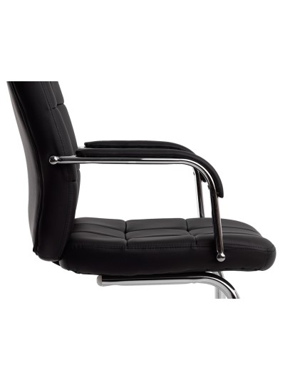 Silla q-connect escritorio pia ve simil piel base metalica alt max 1050 anc 610 prof 680 color negro