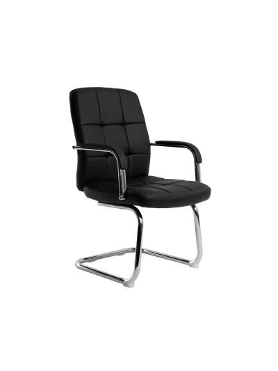 Silla q-connect escritorio pia ve simil piel base metalica alt max 1050 anc 610 prof 680 color negro