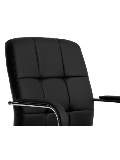 Silla q-connect escritorio pia ve simil piel base metalica alt max 1050 anc 610 prof 680 color negro