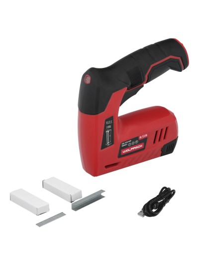 Clavadora Grapadora  Recargable, Pistola Grapas y Clavos, Clavadora a Bateria, 1.500 mAh, 40 Grapas Minuto Con Grapas y Clavos