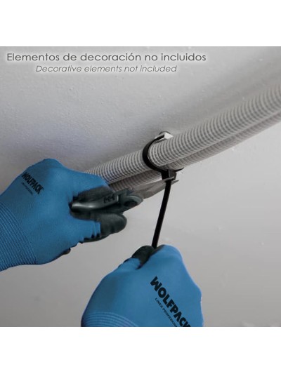 Taco Fijación Brida Nylon Blanco 8 mm. (Bolsa 100 Unidades)