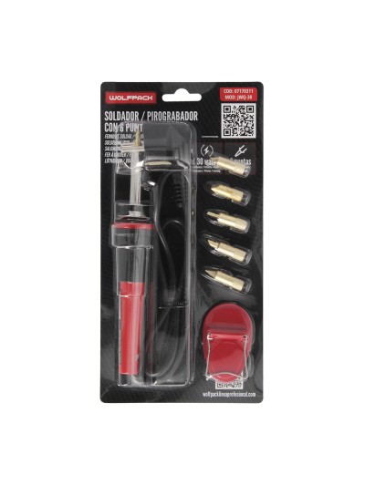 Soldador / Grabador 30 Watt. Con 6 puntas