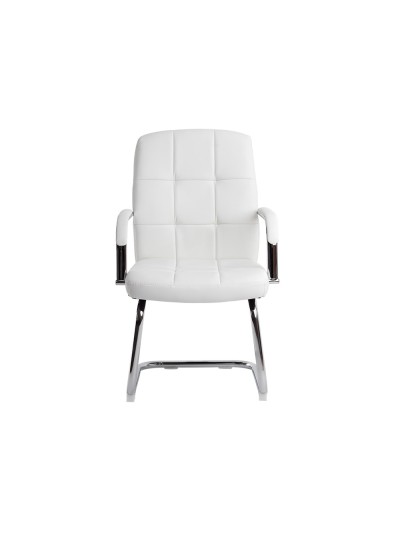 Silla q-connect escritorio pia ve simil piel base metalica alt max 1050 anc 610 prof 680 color blanco