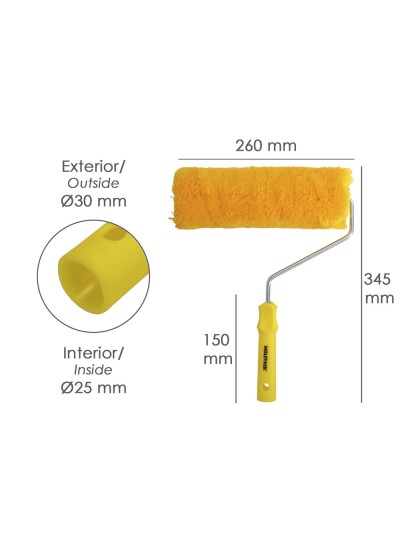 Rodillo Pintar Fachadas 250x50 Mm