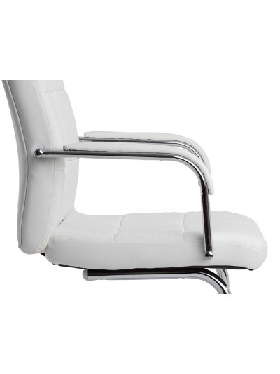 Silla q-connect escritorio pia ve simil piel base metalica alt max 1050 anc 610 prof 680 color blanco