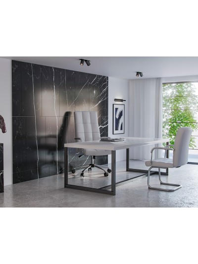 Silla q-connect escritorio pia ve simil piel base metalica alt max 1050 anc 610 prof 680 color blanco