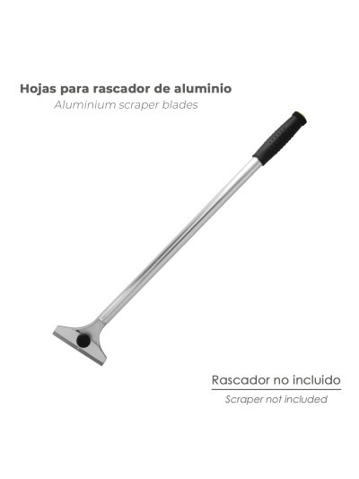 Hoja Recambio Rascador Mango Metalico 10 Cm (Estuche De 10 Piezas)
