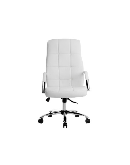 Silla q-connect direccion piav e simil piel base metalica alt max 1250 anc 610 prof 700 mm ruedas premium color blanco