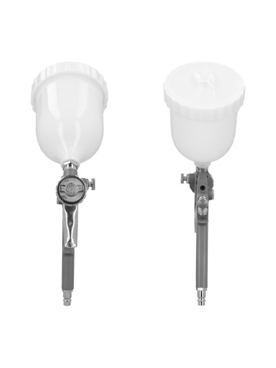 Pistola Pintar Neumática Boquilla De 1,5 mm. Con Depósito Superior 0,6 Litros y  Adaptador Rapido