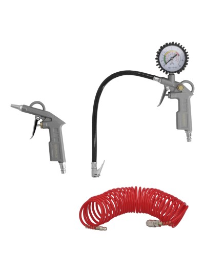 Kit Accesorios Para Compresor 3 Piezas Con Enganche Rapido, Juego de Herramientas Neumaticas Para Compresor.