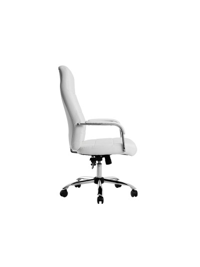 Silla q-connect direccion piav e simil piel base metalica alt max 1250 anc 610 prof 700 mm ruedas premium color blanco