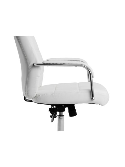 Silla q-connect direccion piav e simil piel base metalica alt max 1250 anc 610 prof 700 mm ruedas premium color blanco