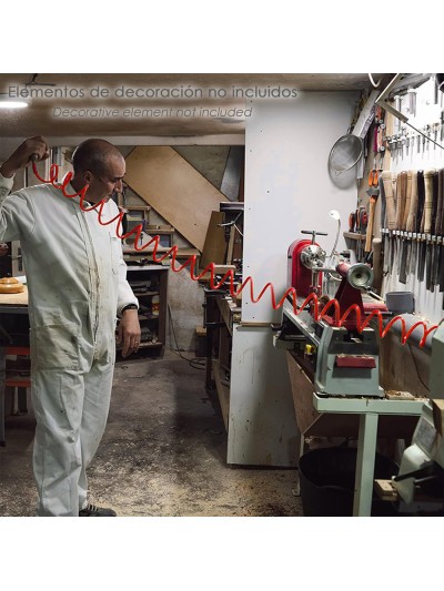 Manguera Espiral Aire Comprimido  15 Metros Adaptador Rápido.