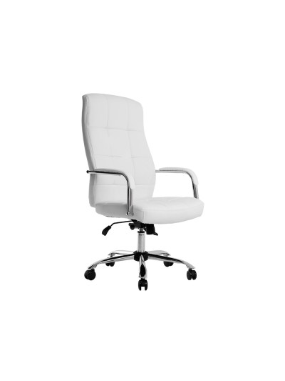 Silla q-connect direccion piav e simil piel base metalica alt max 1250 anc 610 prof 700 mm ruedas premium color blanco