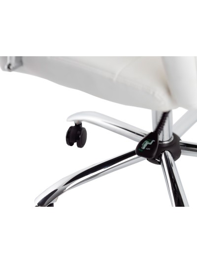 Silla q-connect direccion piav e simil piel base metalica alt max 1250 anc 610 prof 700 mm ruedas premium color blanco