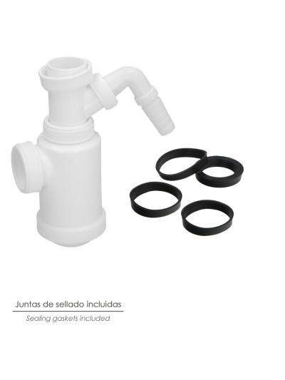 Sifon Botella Extensible T-4-T  1  1/2 Toma Lavadora