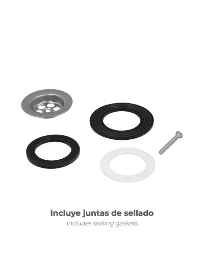 Sifon Bañera Con Rebosadero Salida Orientable1 1/2