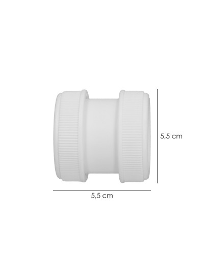 Manguito Reparador Desagues / Tubos Hembra - Hembra  1-1/2"