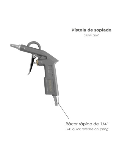 Kit Accesorios Para Compresor Aire Comprimido 5 Piezas Con Click Rapido