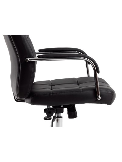 Silla q-connect direccion piav e simil piel base metalica alt max 1250 anc 610 prof 700 mm ruedas premium color negro