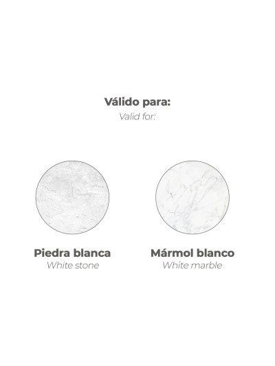 Masilla Para Marmol 500ml Blanca Con Catalizador.