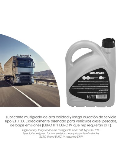 Aceite Lubricante 15w40 Vehículos Pesados 5 Litros.