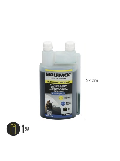 Aceite Lubricante 2 Tiempos 1 Litro (2 Boquillas)
