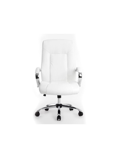 Silla q-connect direccion vero na simil piel base metalica alt max 1210 anc 650 prof 730 mm ruedas premium color blanco