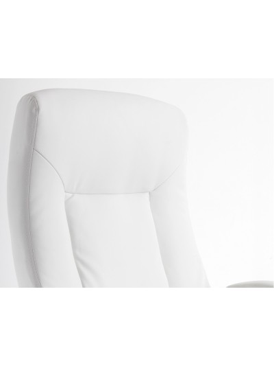 Silla q-connect direccion vero na simil piel base metalica alt max 1210 anc 650 prof 730 mm ruedas premium color blanco