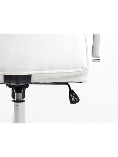 Silla q-connect direccion vero na simil piel base metalica alt max 1210 anc 650 prof 730 mm ruedas premium color blanco