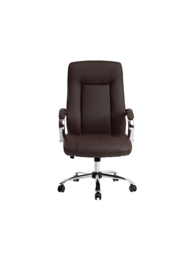 Silla q-connect direccion vero na simil piel base metalica alt max 1210 anc 650 prof 730 mm ruedas premium color marron