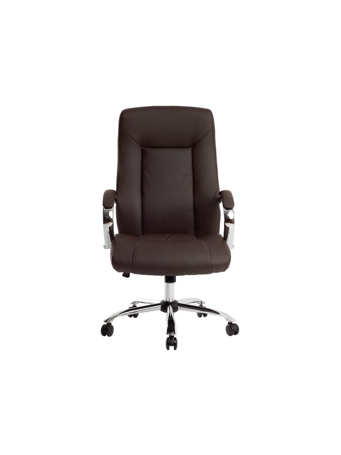 Silla q-connect direccion vero na simil piel base metalica alt max 1210 anc 650 prof 730 mm ruedas premium color marron Silla q-connect direccion vero na simil piel base metalica alt max 1210 anc 650 prof 730 mm ruedas premium color marron