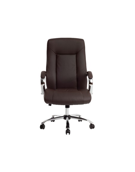 Silla q-connect direccion vero na simil piel base metalica alt max 1210 anc 650 prof 730 mm ruedas premium color marron