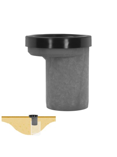Manguito Inodoro Pvc Excentrico 90 Mm