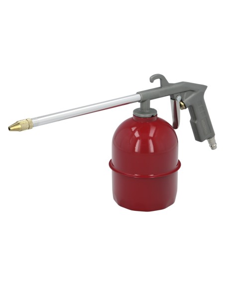Pistola Petrolear Neumatica Con Deposito Inferior y Adaptador Rapido, Pistola Limpieza Motores, Pistola Petrolear Neumatica