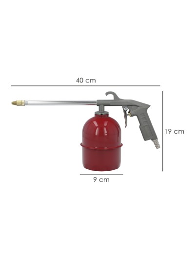 Pistola Petrolear Neumatica Con Deposito Inferior y Adaptador Rapido, Pistola Limpieza Motores, Pistola Petrolear Neumatica
