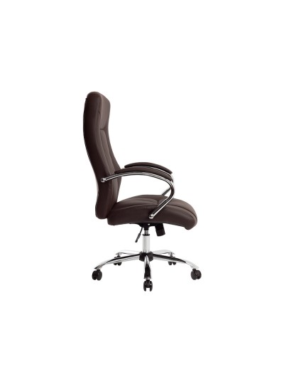 Silla q-connect direccion vero na simil piel base metalica alt max 1210 anc 650 prof 730 mm ruedas premium color marron