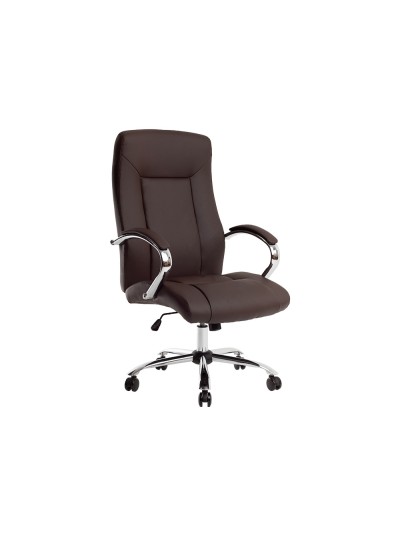 Silla q-connect direccion vero na simil piel base metalica alt max 1210 anc 650 prof 730 mm ruedas premium color marron