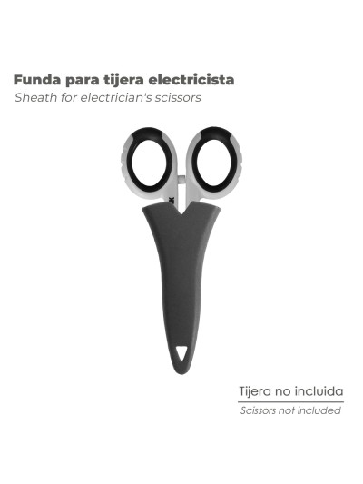 Funda Tijera Electricista Mango TPR. Funda de transporte. Cubierta protectora.