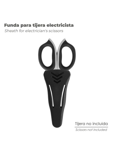 Funda Tijera Electricista Mango TPR Plus